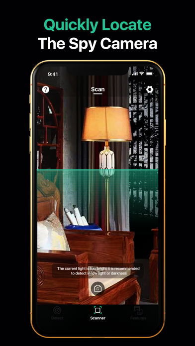 Hidden Camera Finder camera filter interface